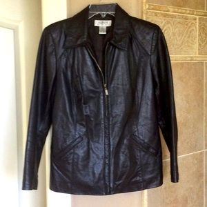Alfani Brown Leather Jacket